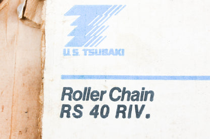 Tsubaki RS40-RIV #40 Roller Chain 8' NOS