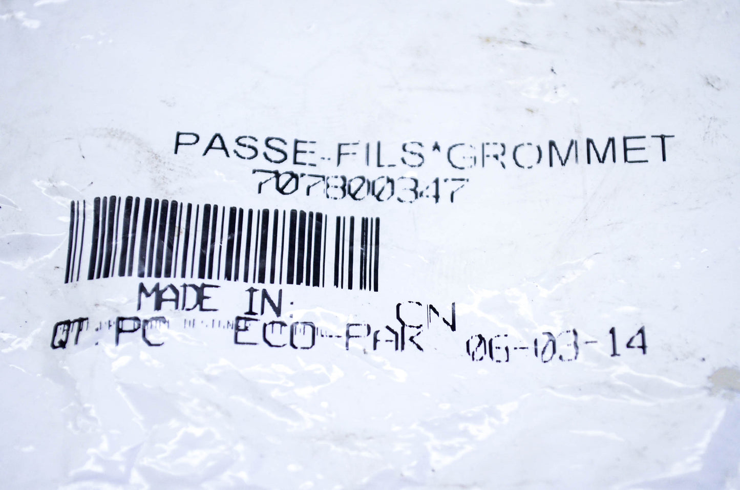 New OEM Aftermarket 707800347 Fuel Tank Rubber Grommet NOS