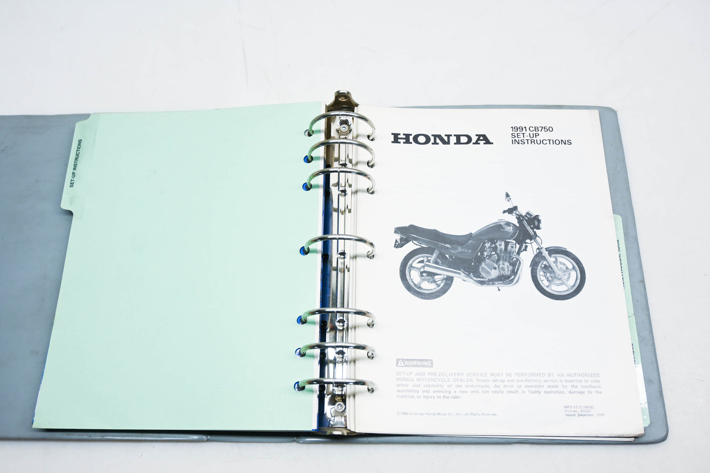 OEM Honda 61MW303 CB750 Nighthawk 1991-99 Service Manual