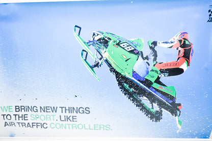 New OEM Arctic Cat 4034-847 Snowmobile 25"x38" Poster Tucker Hibbert #68 NOS