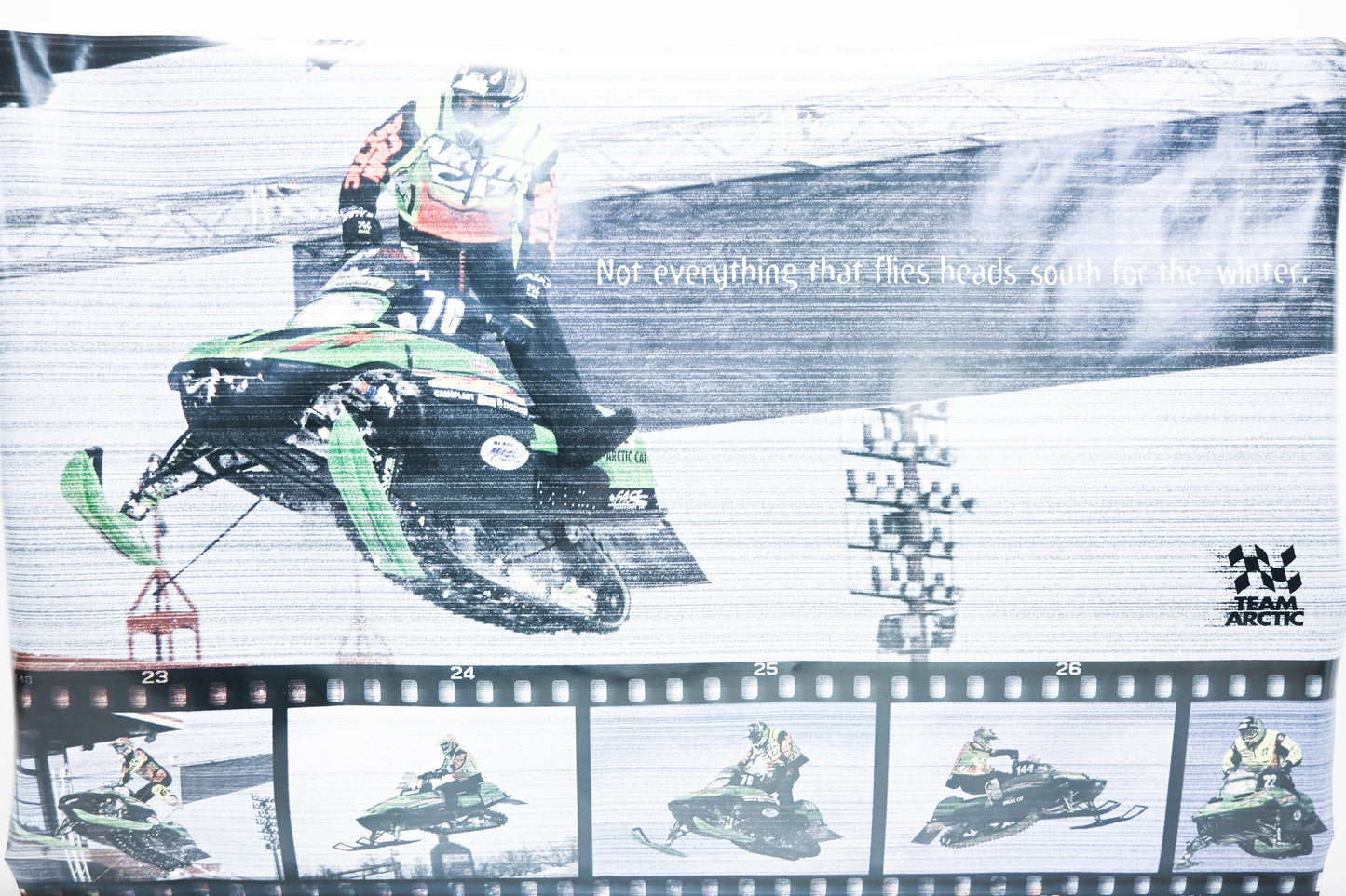 New OEM Arctic Cat 4214-068 Snowmobile 24"x36" Poster Blair Morgan #7C NOS