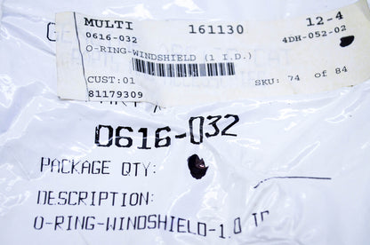 New OEM Arctic Cat 0616-032 Windshield O Ring NOS
