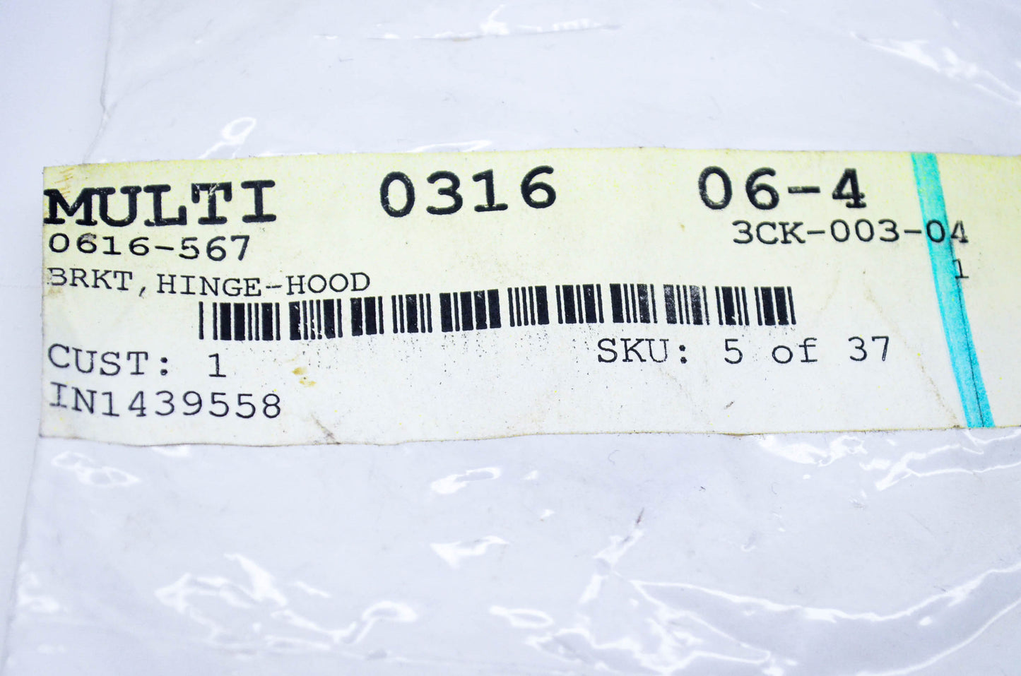 New OEM Arctic Cat 0616-567 Hood Hinge Bracket NOS