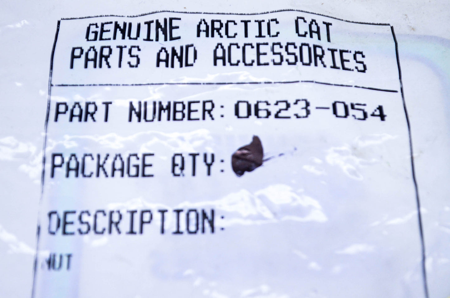 New OEM Arctic Cat 0623-054 Plastic Choke Nut NOS
