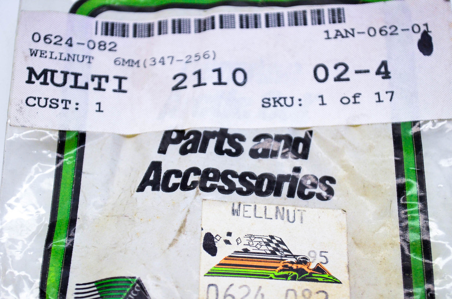 New OEM Arctic Cat 0624-082 Wellnut 6mm NOS