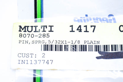 New OEM Arctic Cat 8070-285 Spring Pin 5/32x1-1/8 NOS