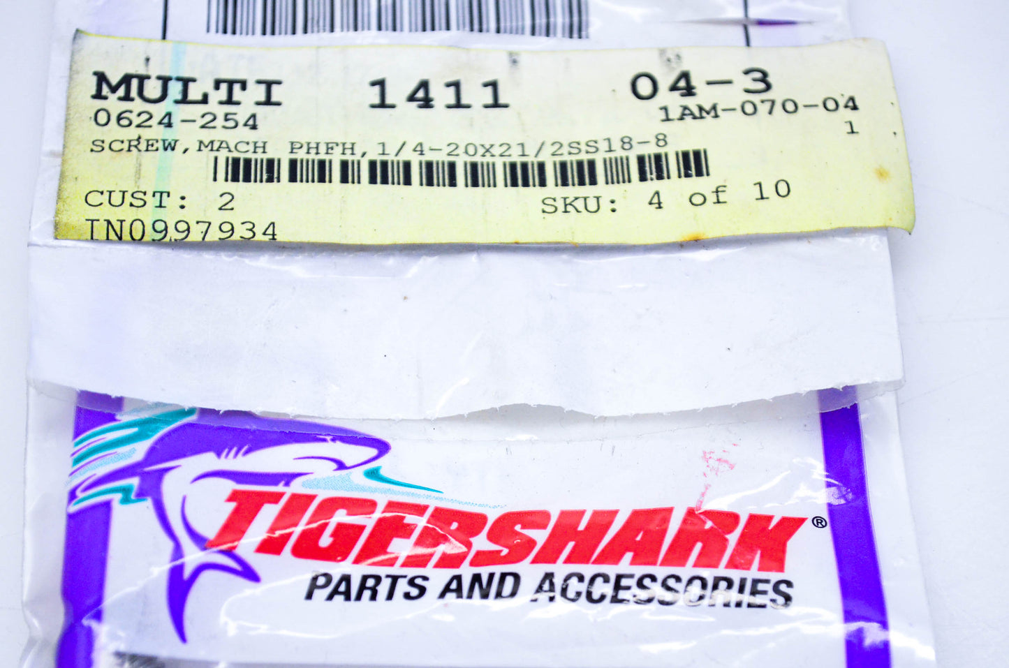 New OEM Arctic Cat 0624-254 Tigershark Machine Screw PHFH NOS