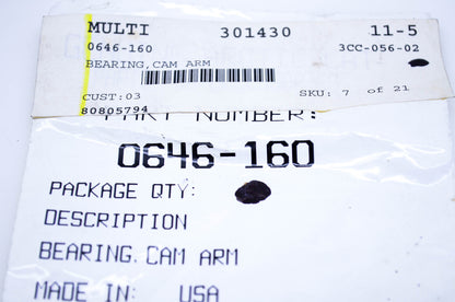 New OEM Arctic Cat 0646-160 Cam Arm Bearing NOS
