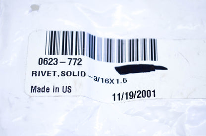 New OEM Arctic Cat 0623-772 Solid Rivet 3/16x1.5 Qty 2 NOS