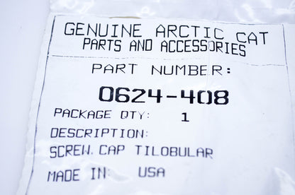 New OEM Arctic Cat 0624-408 Trilobular Cap Screw HWH10-24x.75 NOS