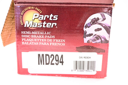 Parts Master MD294 Brake Pad Kit NOS