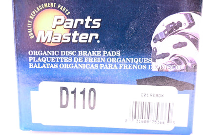 Parts Master D110 Brake Pad Kit NOS
