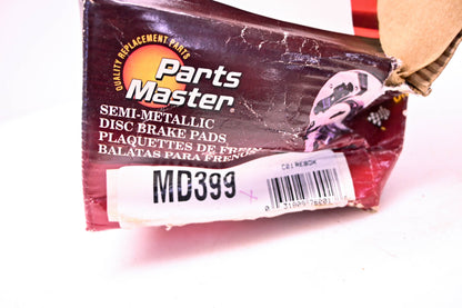 Parts Master MD399 Brake Pad Kit NOS