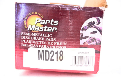 Parts Master MD218 Brake Pad Kit NOS