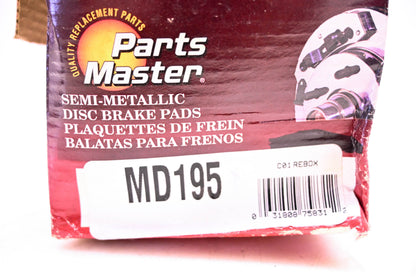 Parts Master MD195 Brake Pad Kit NOS