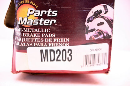 Parts Master MD203 Brake Pad Kit NOS