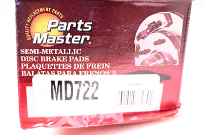 Parts Master MD722 Brake Pad Kit NOS