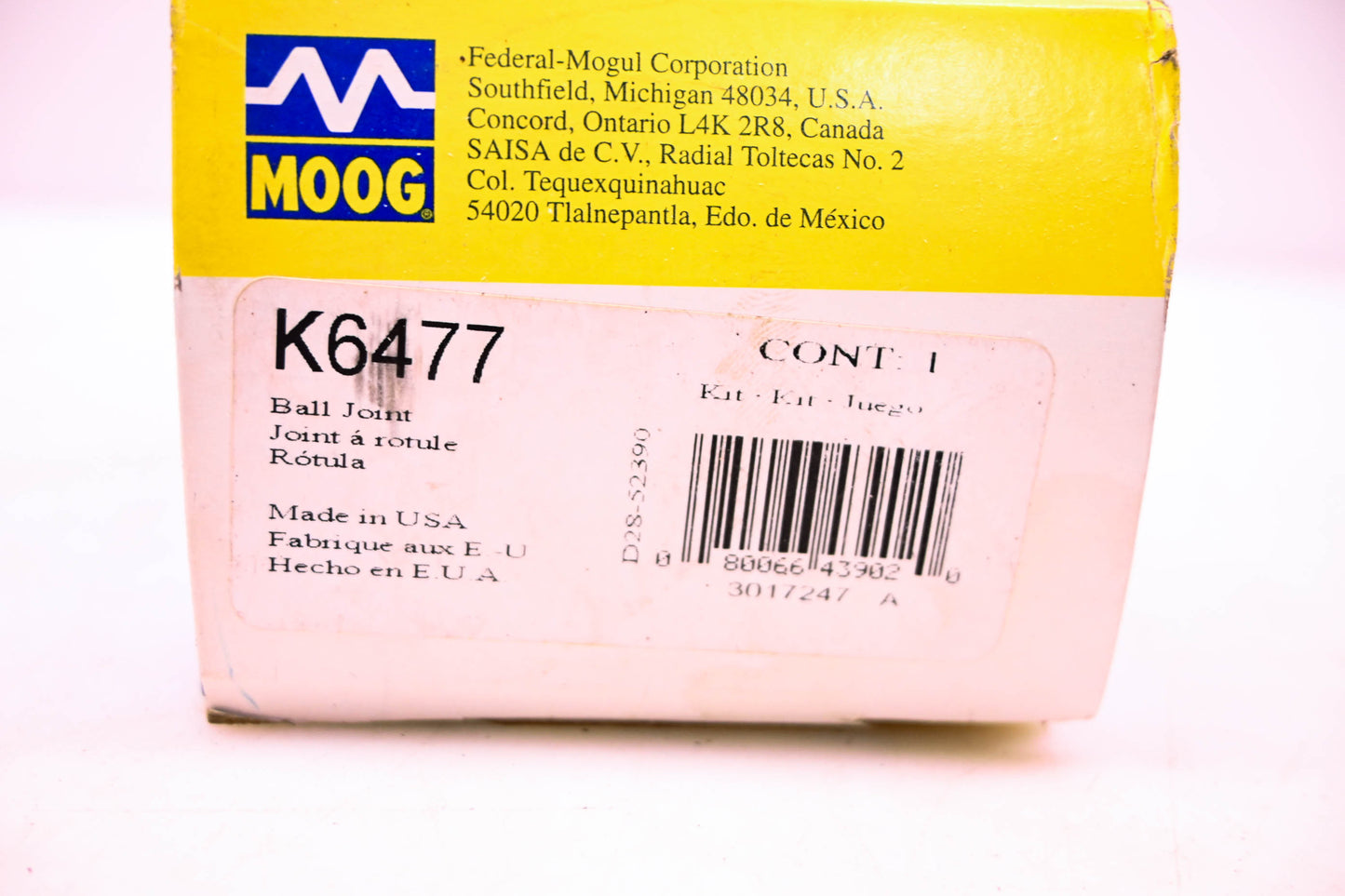 Moog K6477, 3017247 Ball Joint Assembly NOS