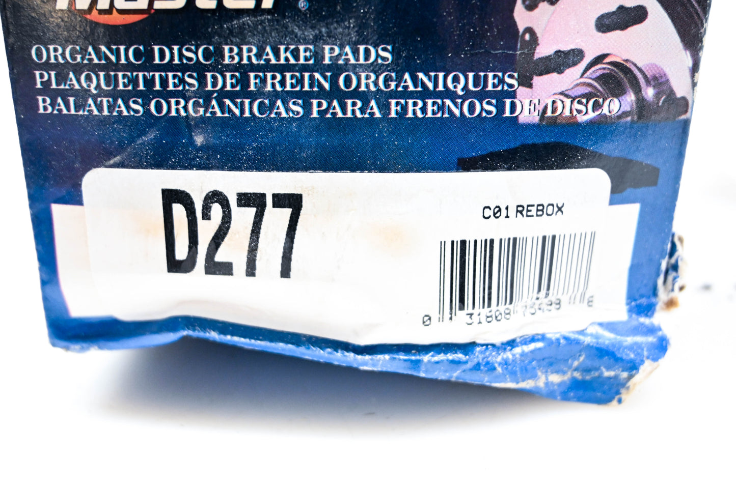 Parts Master D277, KN101GG Organic Brake Pad Qty 4 NOS