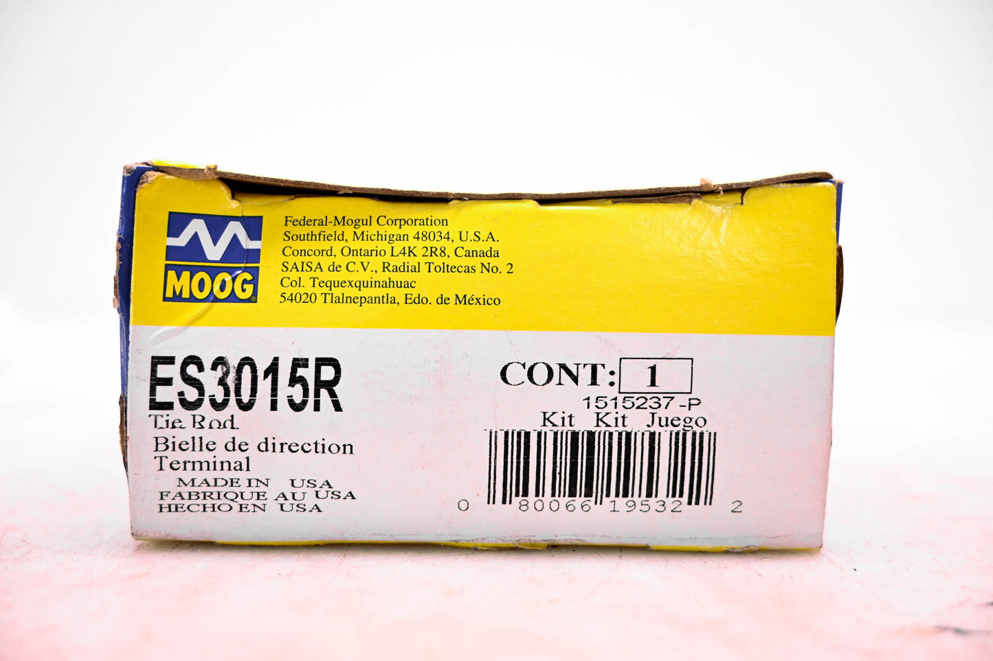 Moog ES3015R, 1515237-P Tie Rod End NOS