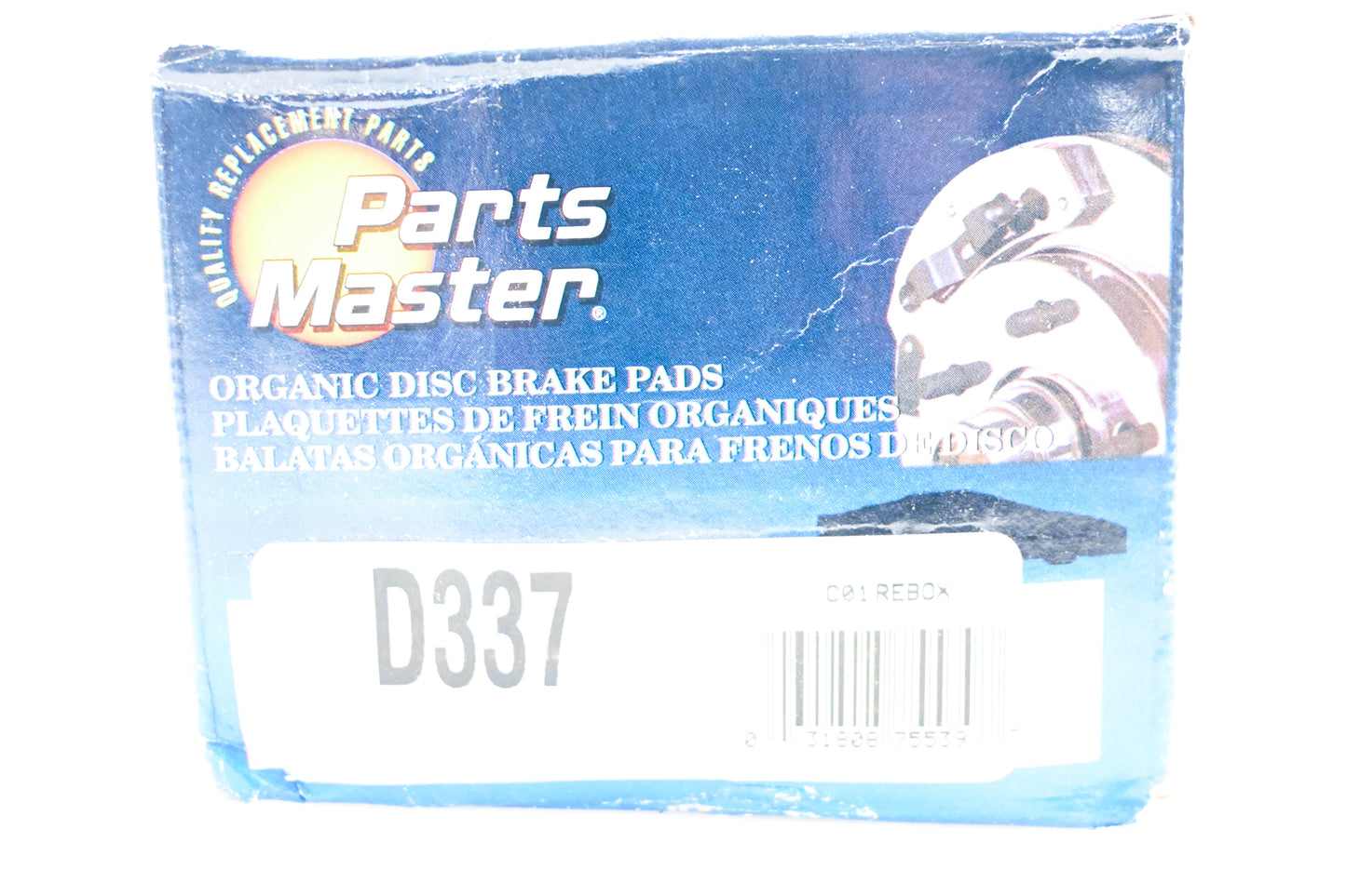 Parts Master D337 Organic Brake Pad Qty 4 NOS
