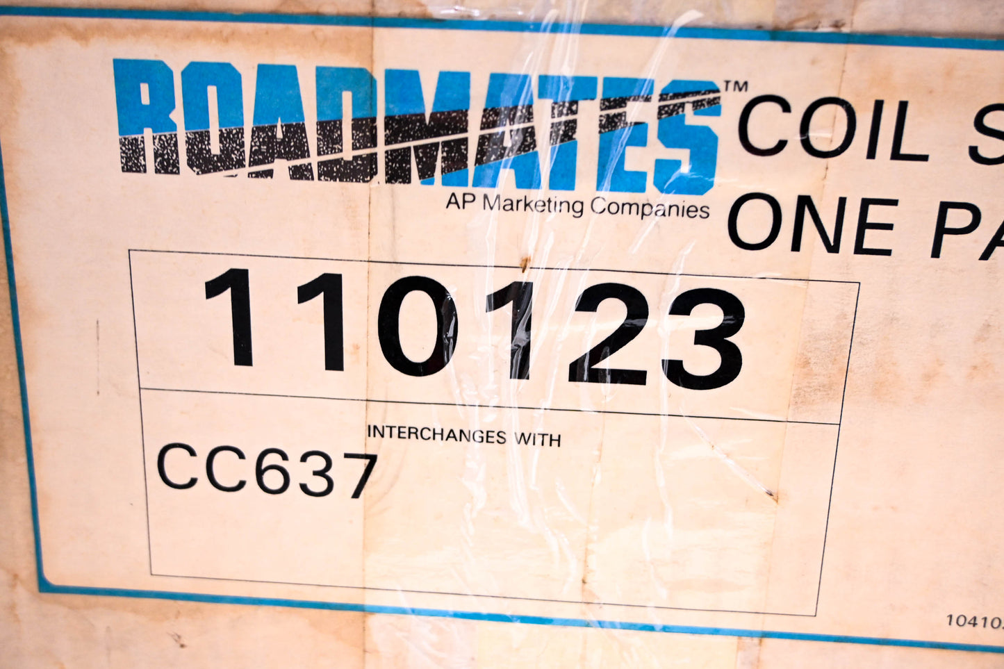 Roadmates 110123, CC637 Coil Spring Kit NOS