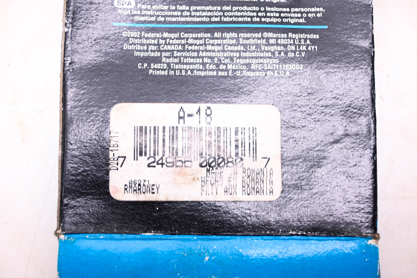 Federal Mogul A18, D28-1B717 Wheel Bearing NOS