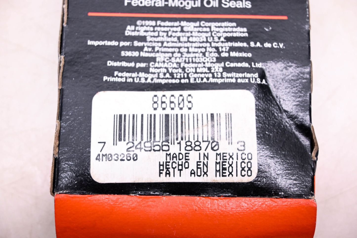 Federal Mogul 8660S, 4MO3260 Oil Seal NOS