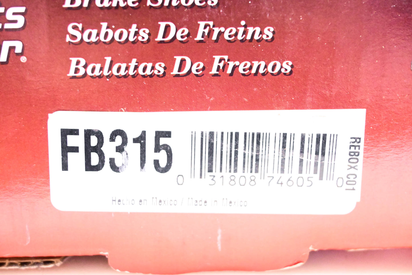 Parts Master FB315 Brake Shoes Kit NOS