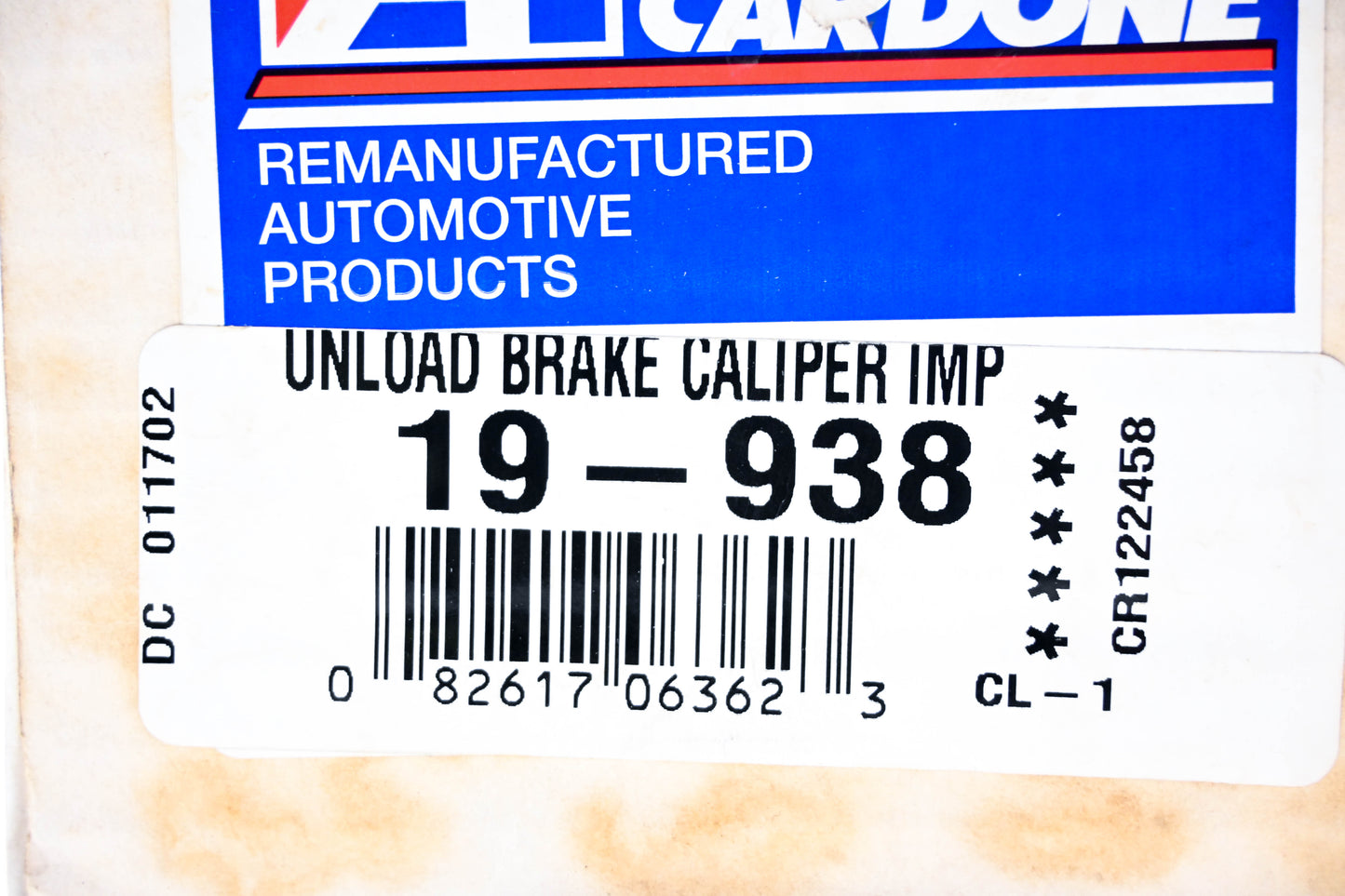 Cardone 19-938 Brake Caliper NOS