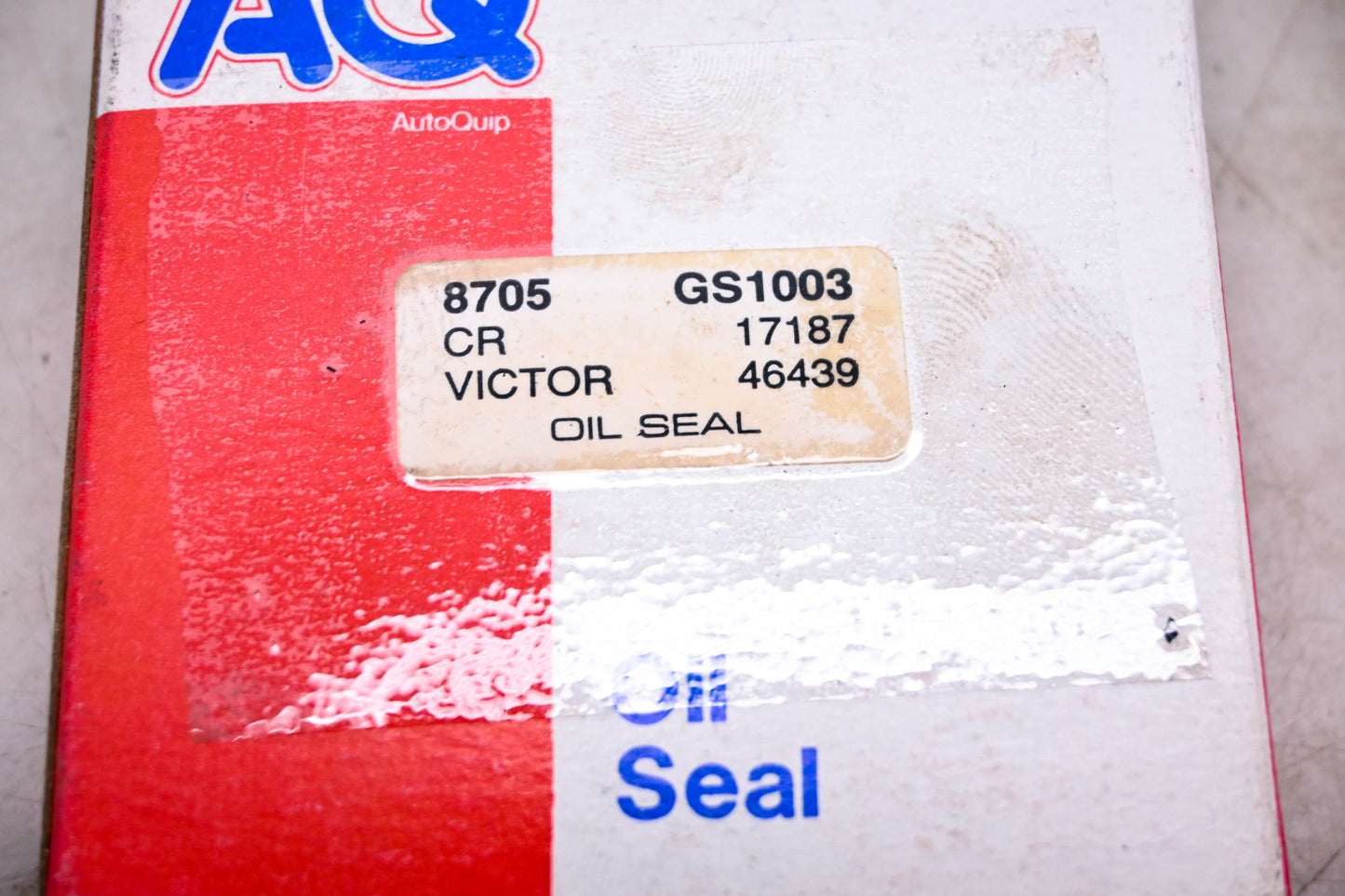 AQ 8705, GS1003, 17187 Oil Seal NOS