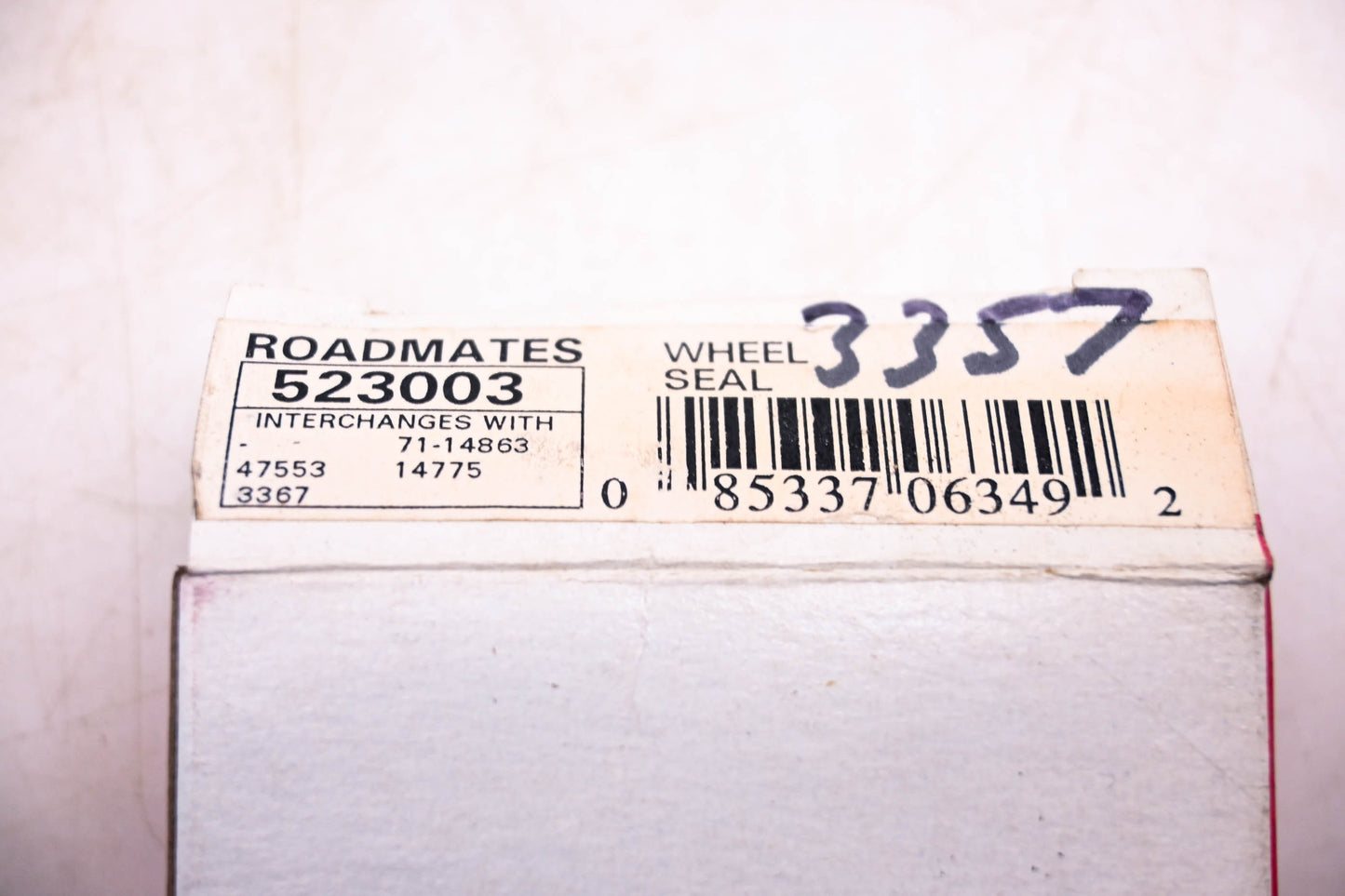 Roadmates 523003, 3357 Wheel Seal NOS