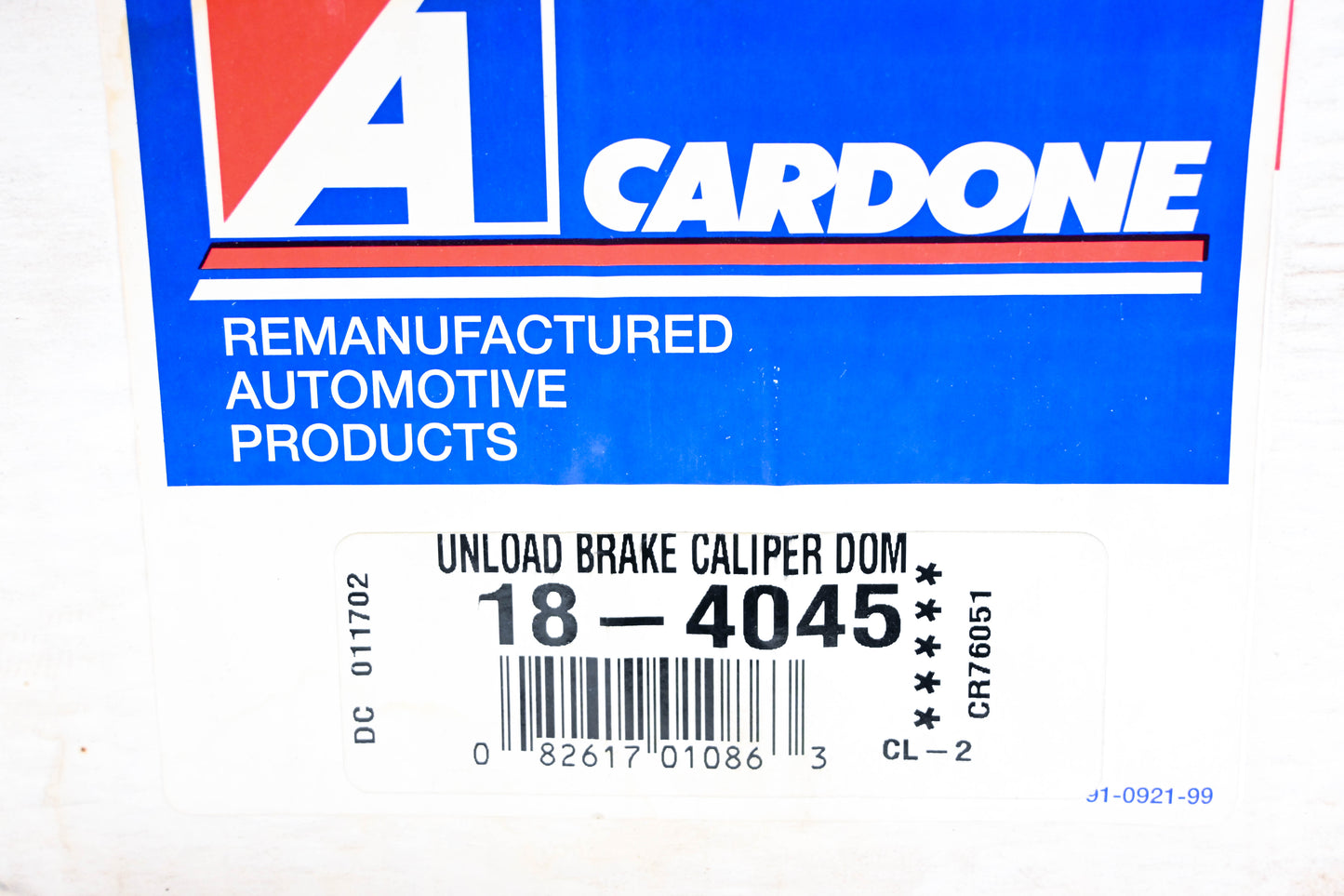 Cardone 18-4045 Brake Caliper NOS