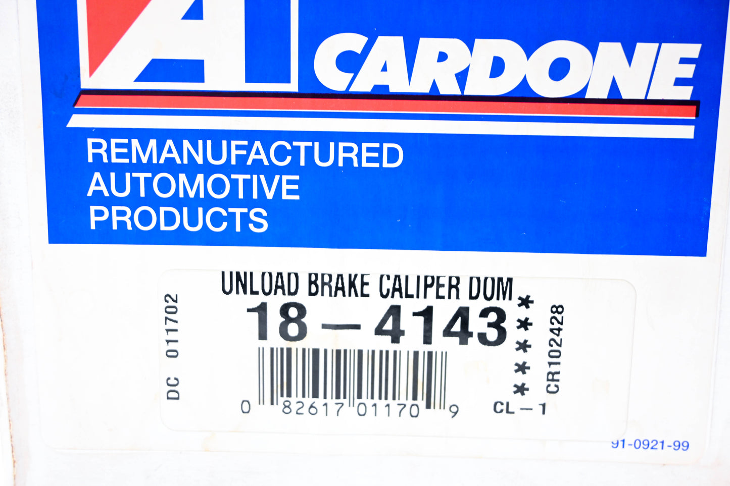 Cardone 18-4143 Brake Caliper NOS