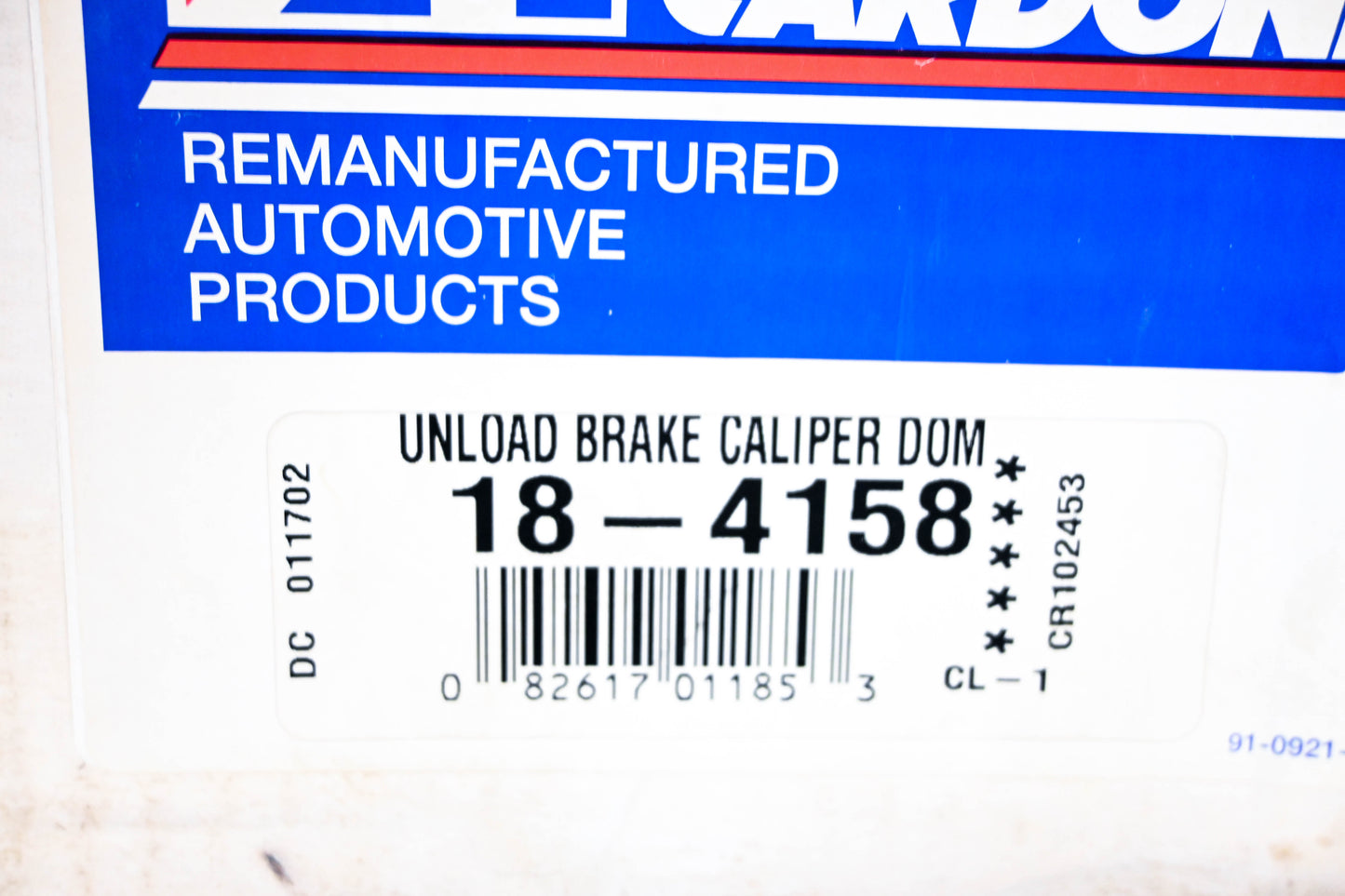 Cardone 18-4158 Brake Caliper NOS