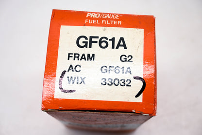 Pro Gauge GF61A, 33032, G2 Fuel Filter Assembly NOS