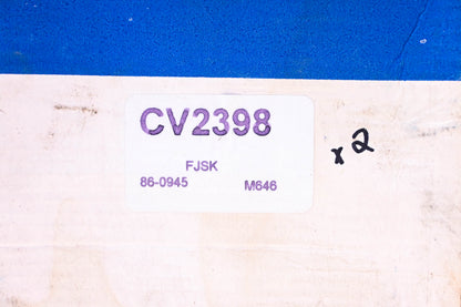 Constant Velocity Products CV2398, 86-0945 CV Joint Boot Kit NOS