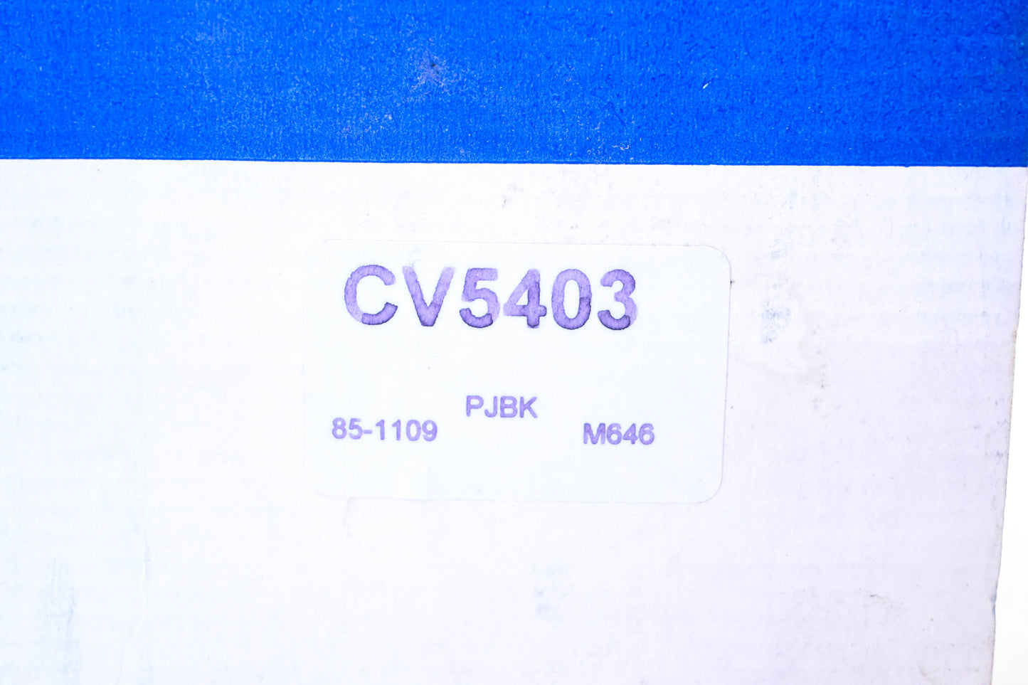 Constant Velocity Products CV5403, 85-1109 CV Joint Boot Kit NOS