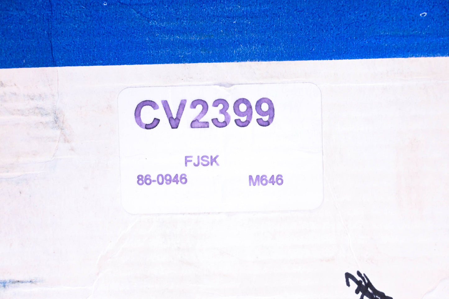 Constant Velocity Products CV2399, 86-0946 CV Joint Boot Kit NOS