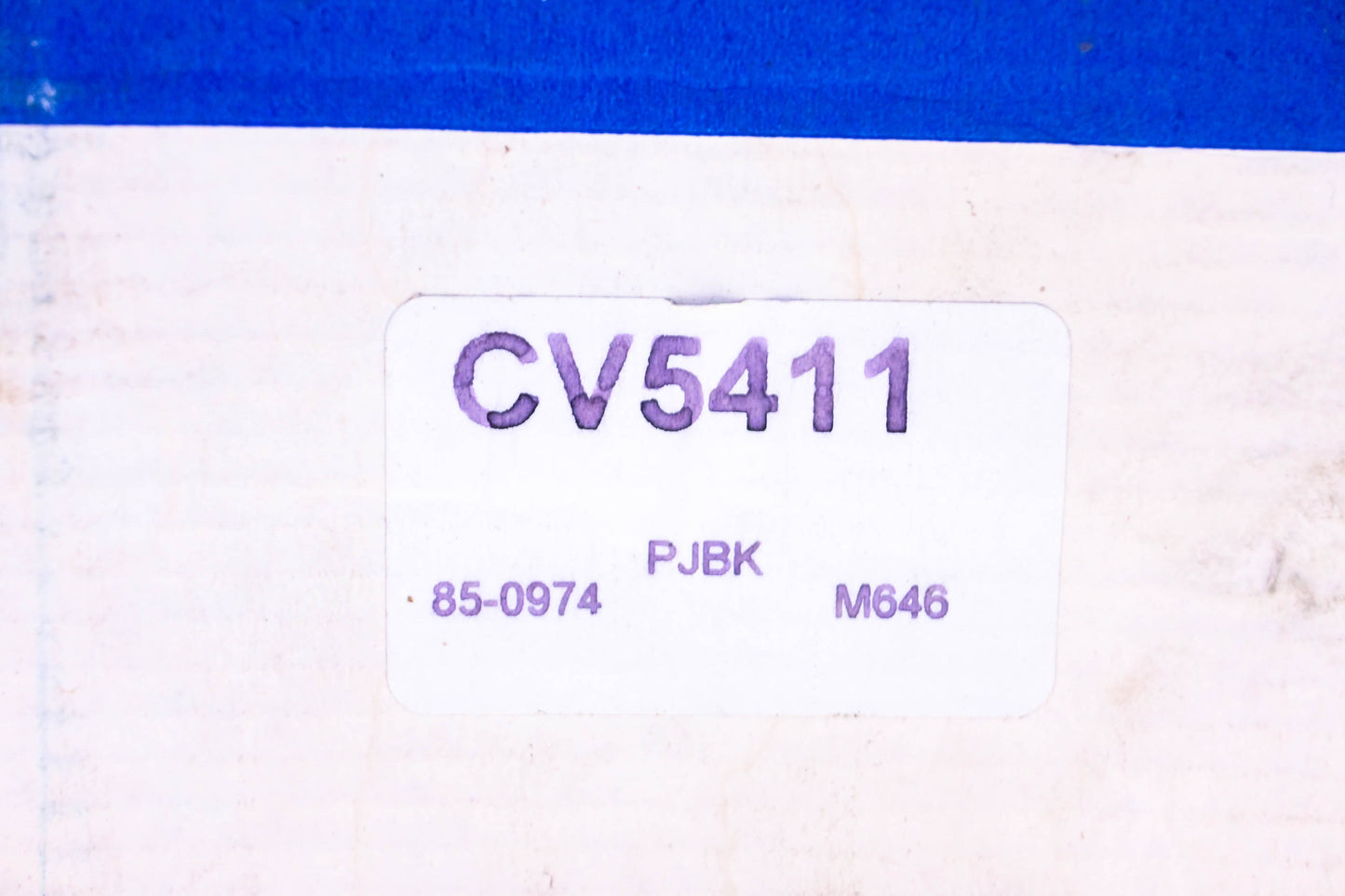 Constant Velocity Products CV5411, 85-0974 CV Joint Boot Kit NOS