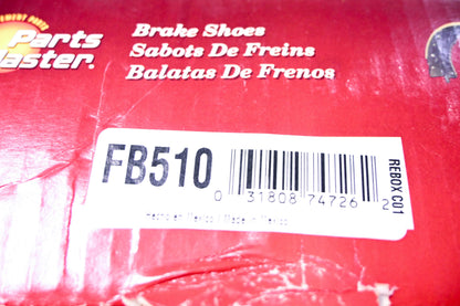 Parts Master FB510 Brake Shoes Kit NOS