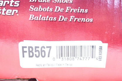 Parts Master FB567 Brake Shoes Kit NOS