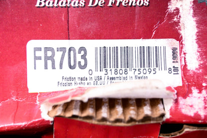 Parts Master FR703 Brake Shoes Kit NOS