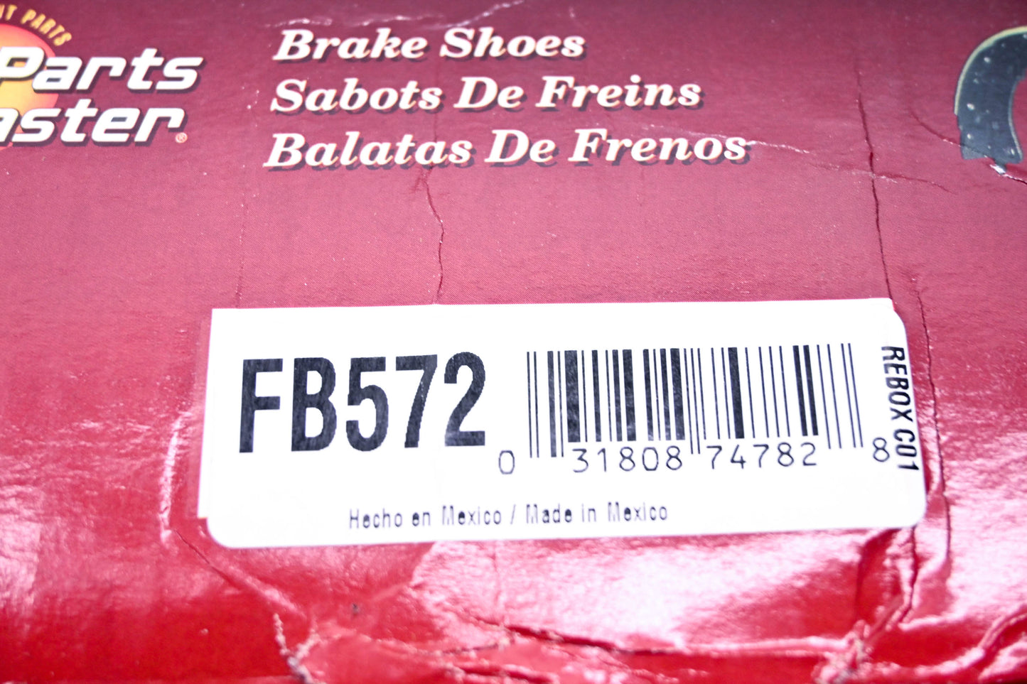 Parts Master FB572 Brake Shoes Kit NOS