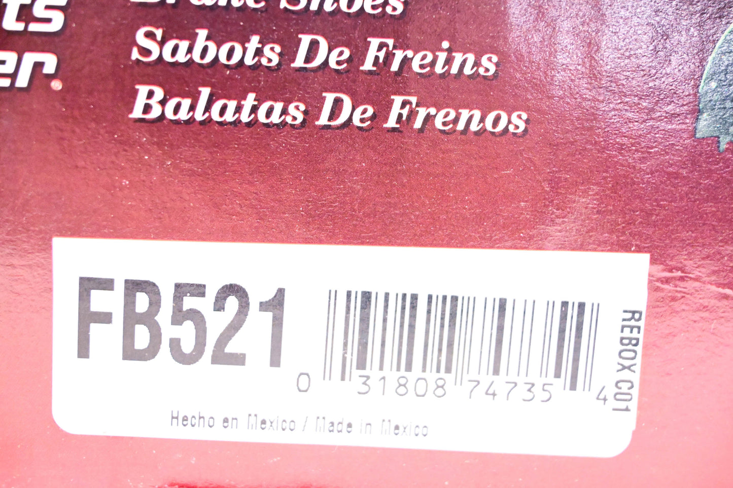 Parts Master FB521 Brake Shoes Kit NOS