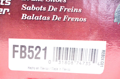 Parts Master FB521 Brake Shoes Kit NOS