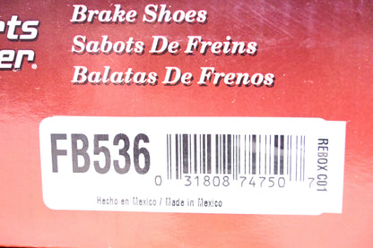 Parts Master FB536 Brake Shoes Kit NOS