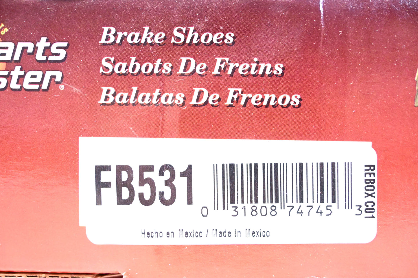 Parts Master FB531 Brake Shoes Kit NOS