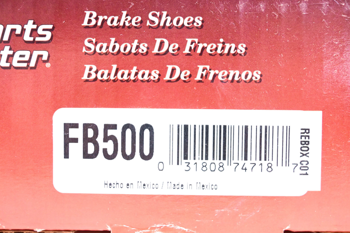 Parts Master FB500 Brake Shoes Kit NOS