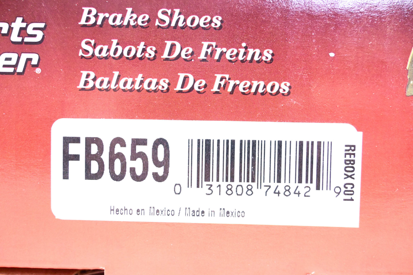 Parts Master FB659 Brake Shoes Kit NOS